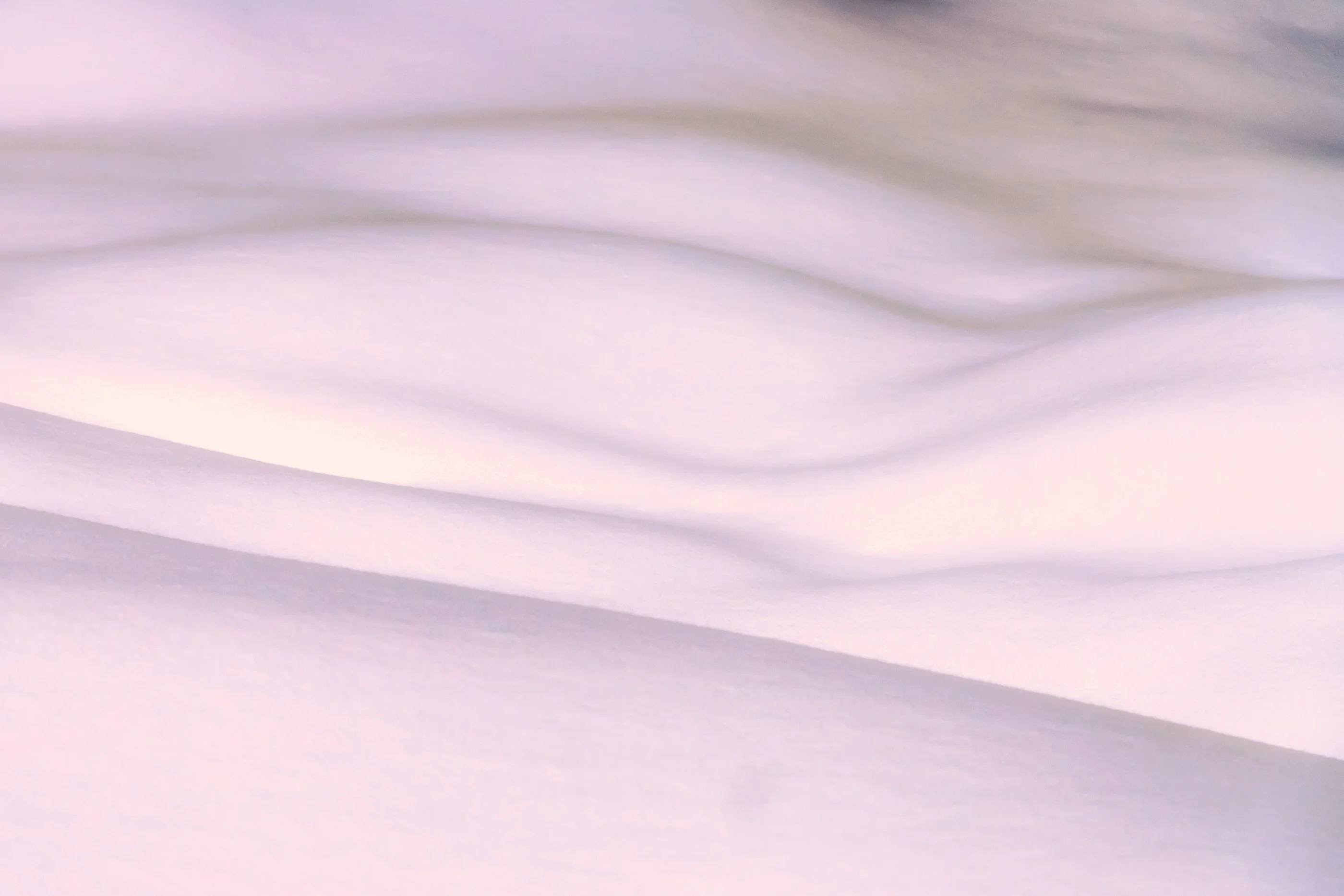 Smooth waves of wind-blown snow